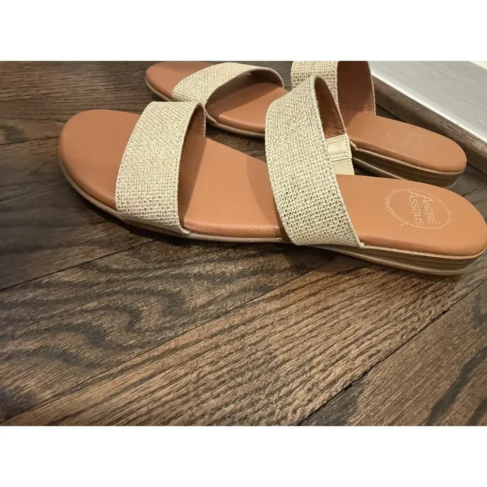 Andre Assous Women's Galia Sandal Natural Women's Sz 9 NEW - Picture 9 of 14